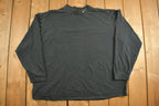 Vintage Y2K Nike Mini Swoosh Black Mock Neck Shirt