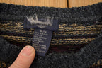 Vintage 1990s Dockers Striped Knit Crewneck Sweater Men's M