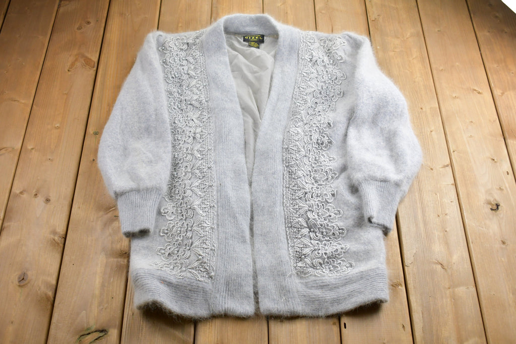 Vintage 1990s Gizel Rabbit Hair Knit Sweater
