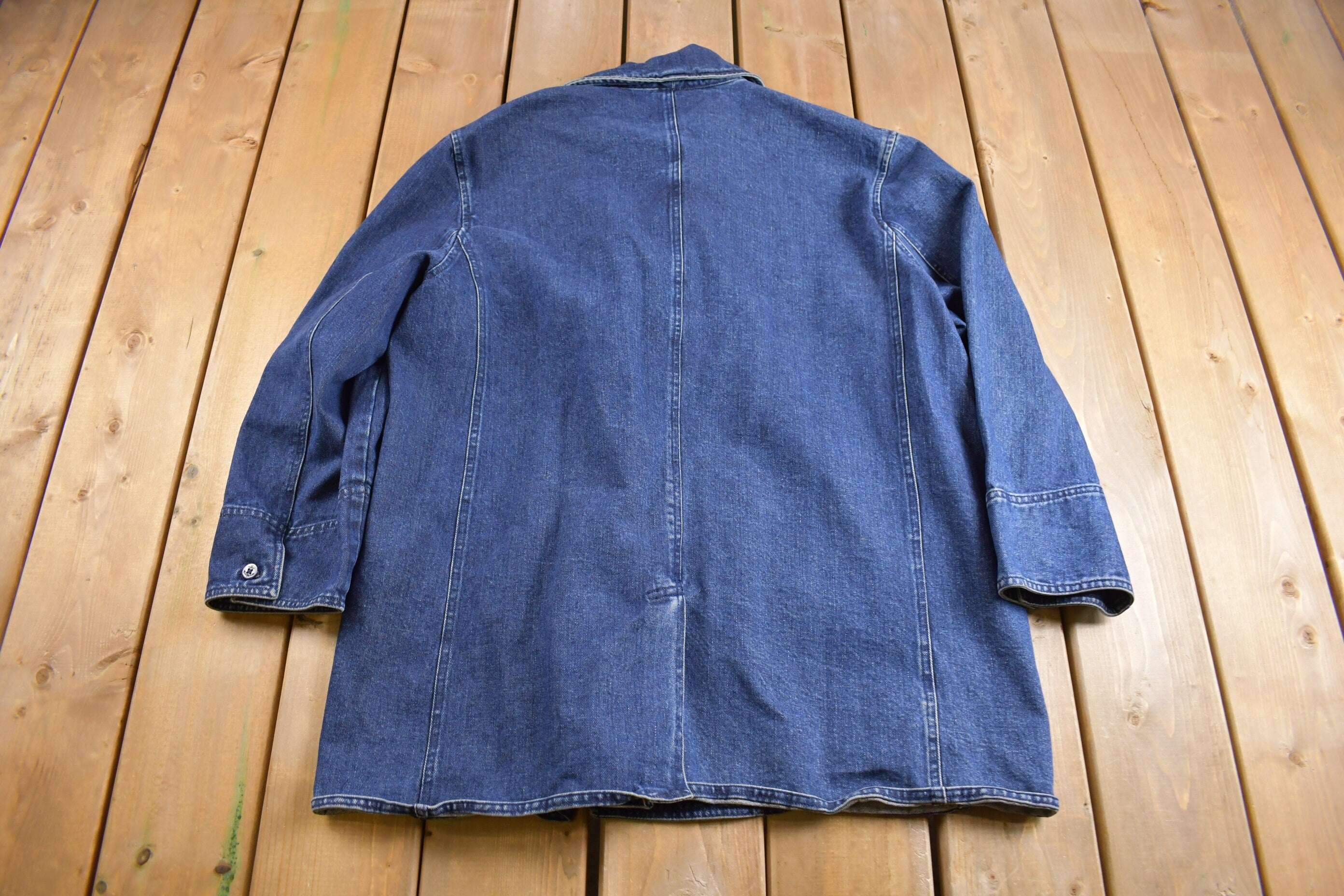 Vintage 1990s Lauren Ralph Lauren Denim Blazer Jacket