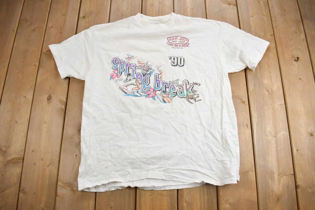 Vintage 1992 Ron Jon Surf Shop Spring Break Graphic T Shirt