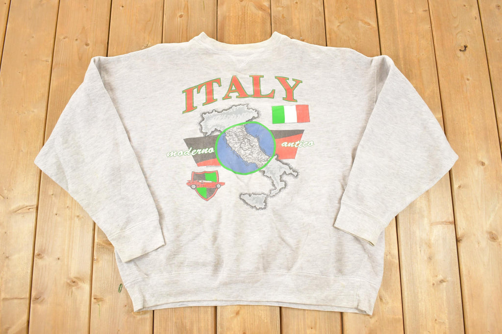 Vintage 1990s Italy Souvenir Crewneck Sweatshirt Men's L