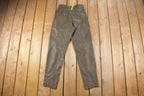 Vintage 1990's Women's High Waist Brown Leather Pants Size 26 x 30