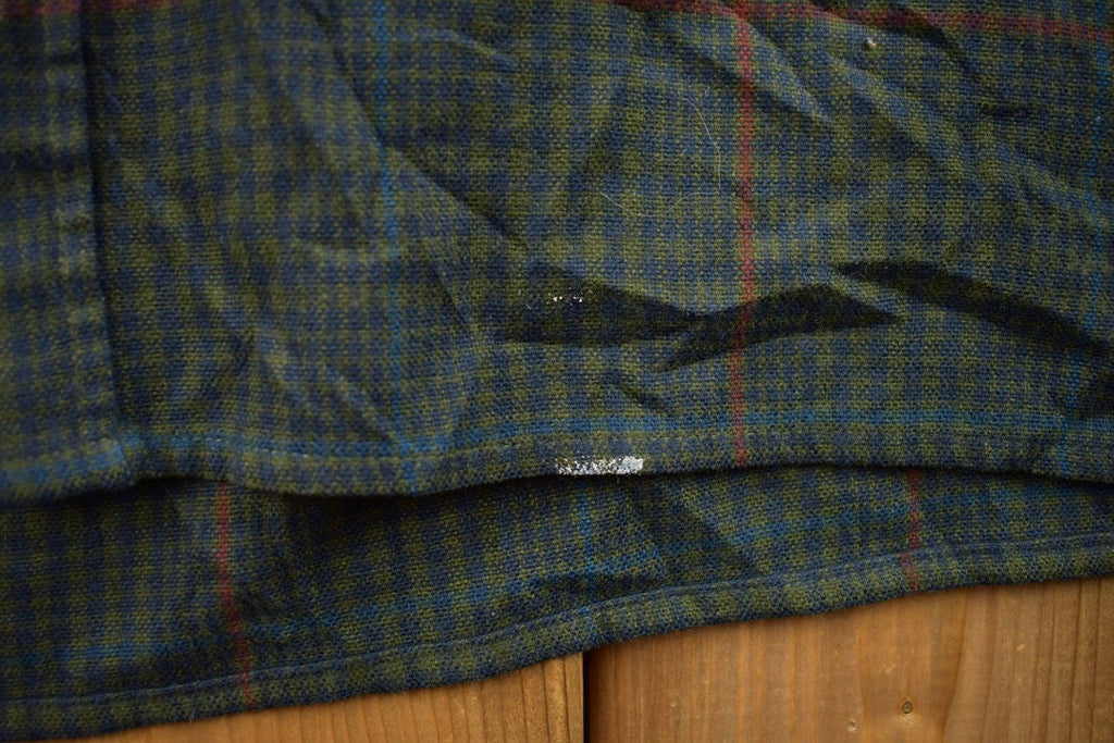 Vintage 1990s Bay Area Traders Plaid Flannel Button Up Shirt