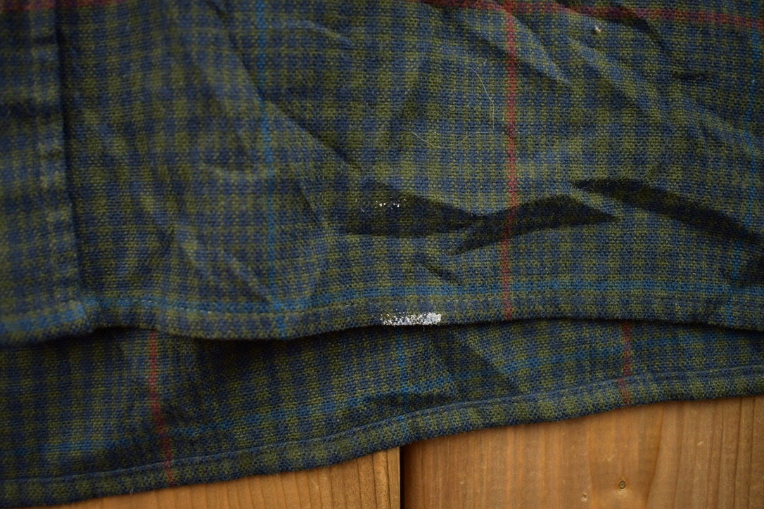 Vintage 1990s Bay Area Traders Plaid Flannel Button Up Shirt