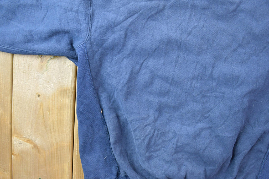 Vintage 1990s Champion Reverse Weave Blank Blue Sweatshirt