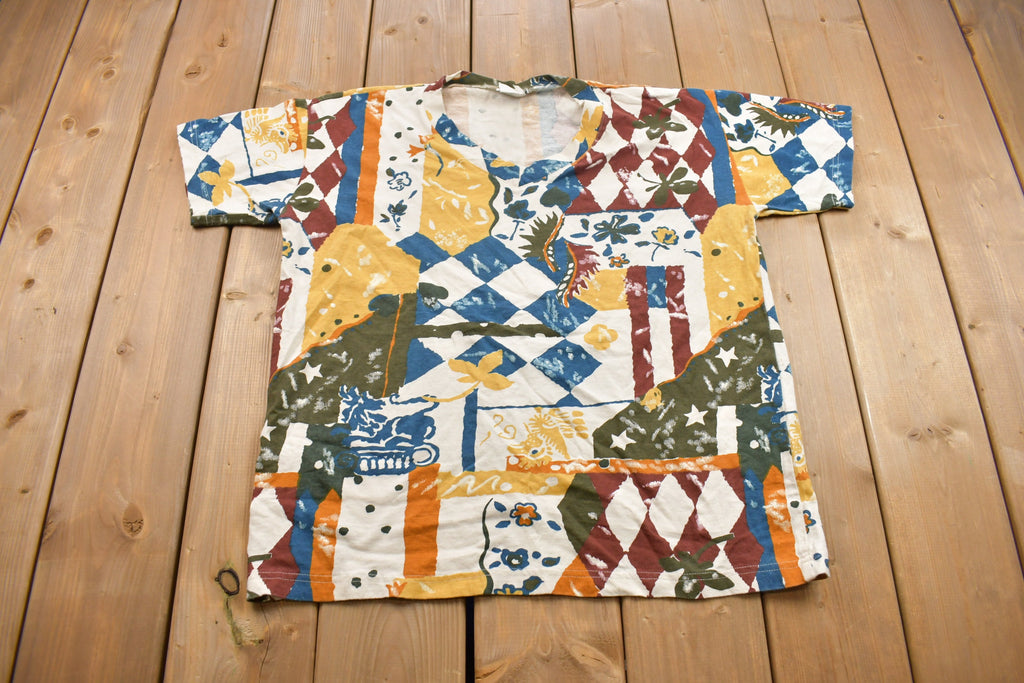 Vintage 1990s Star Code Graphic T Shirt