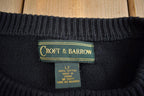 Vintage 1990s Croft & Barrow Knit Argyle Pattern Crewneck Sweater