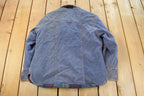 Vintage 1970s Plaid Lined Denim Shacket Men's Medium