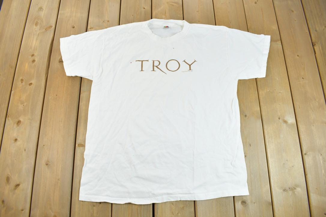 Vintage 2004 Troy Movie Promo T-shirt