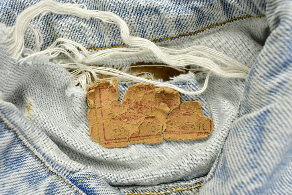 Vintage 1990s Levi's Distressed Denim Jean Jacket