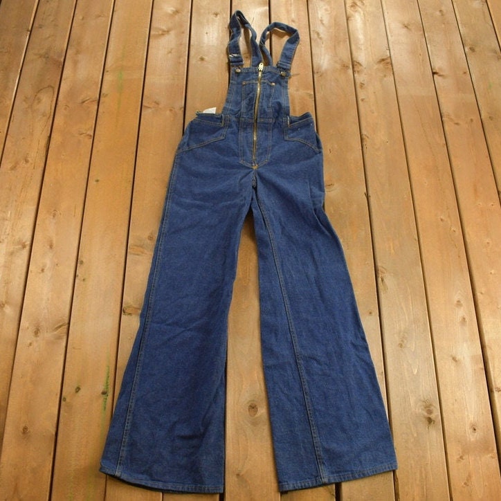 Vintage 1970s Belle bottom Womens Overalls Size 30 x 34.5