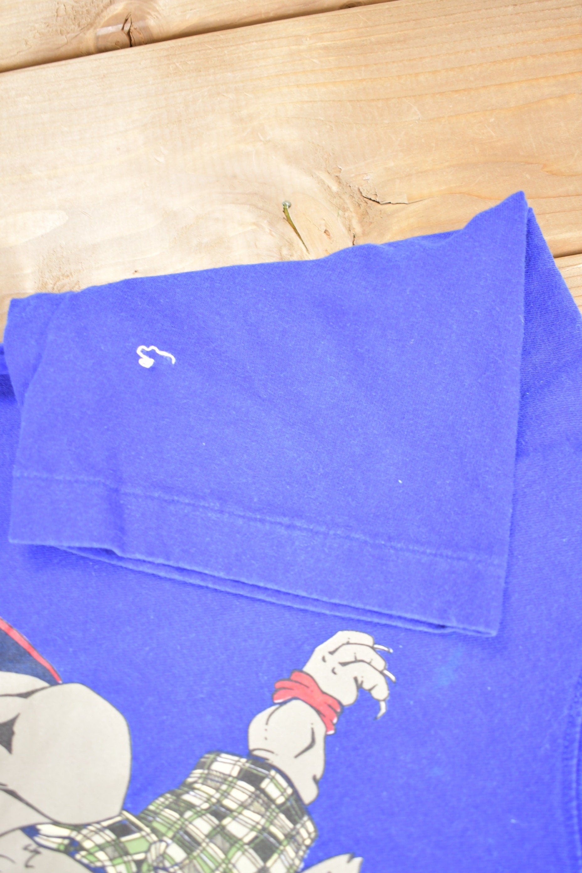 Vintage 1990s Skateboarding Wolf Graphic T Shirt