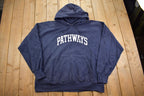 Vintage 1990s Pathways MV Sport - Pro Weave Graphic Hoodie - 2XL