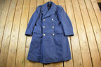 Vintage 1950s Air Force Wool Trench Coat Men's XS