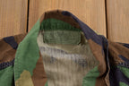 Vintage 1980s Military Army Camo Button Up Shirt