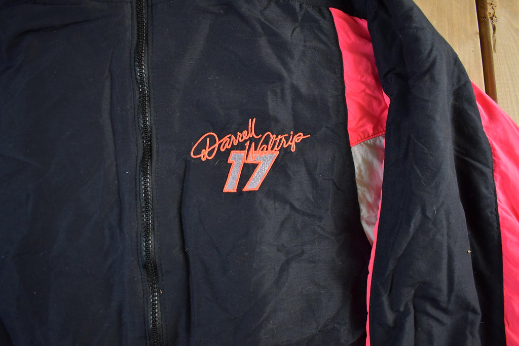 Vintage 1990s Nascar Darrell Waltrip Full Zip Jacket Adult Large / Sportswear / Streetwear Fashion / Racing Coat/ Automotive Apparel