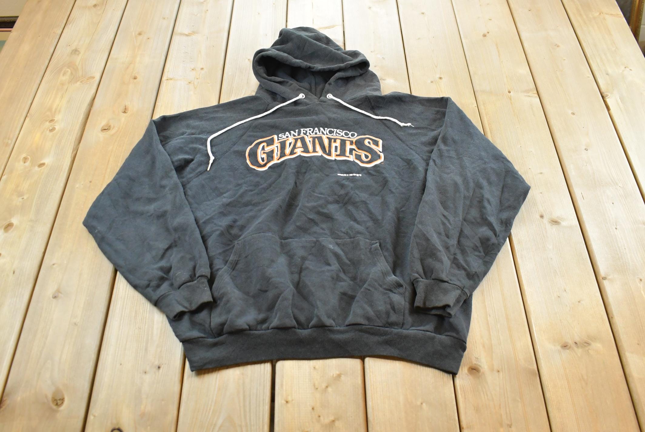 Vintage 1980s San Francisco Giants MLB Graphic Hoodie Men's / Hanes / Vintage Sweater / MLB / Baseball / Made in USA / 80s Giants Hoodie