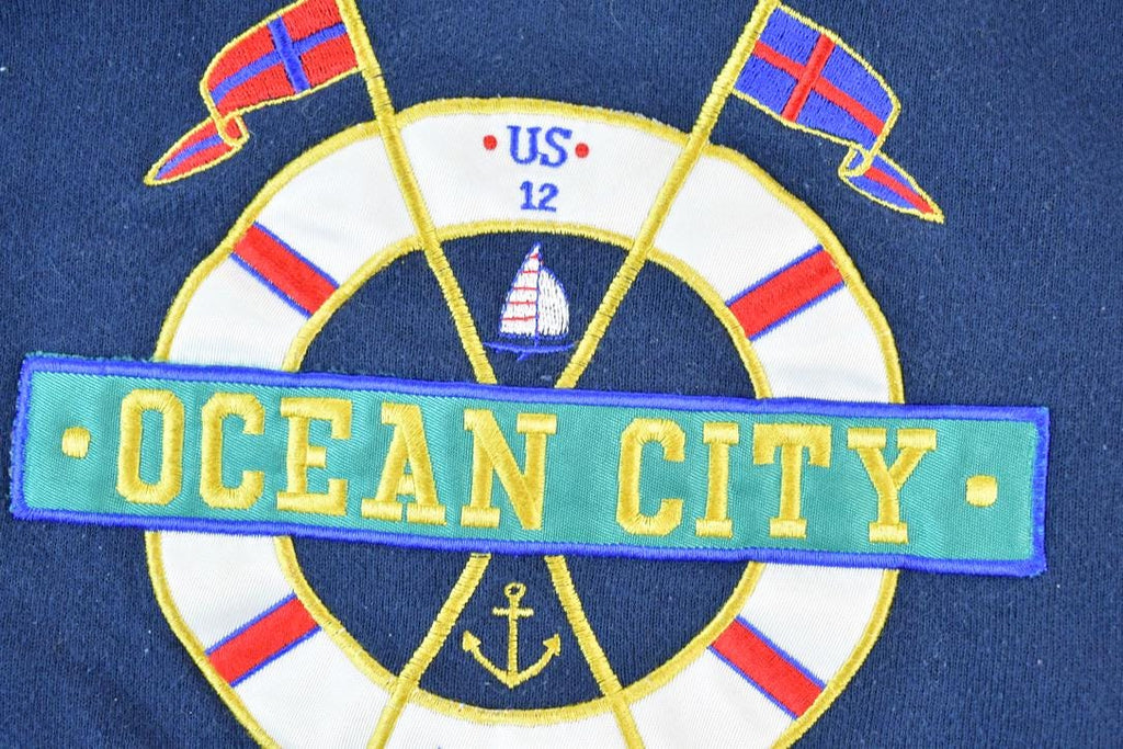 Vintage 1990s Ocean City Crewneck Sweatshirt Made In USA