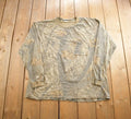Vintage 1980s Forest Camo Liberty Realtree Long Sleeve Tee Shirt Made In USA