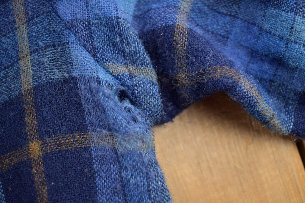 Vintage 1990s Kmart Plaid Wool Flannel Button Up Shirt
