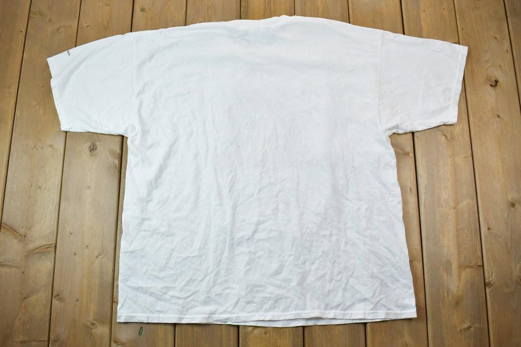 Vintage 1990s Pittsburgh Penguins Lets Go Pens NHL Graphic T-Shirt