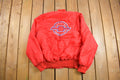 Vintage 1980s Holloway Chevrolet Satin Bomber Jacket