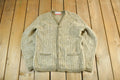 Vintage 1960s Jantzen Mohair Wool Grunge Knit Cardigan Sweater Adult Medium
