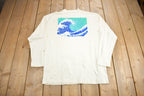 Vintage 1980s Takaoka Beach Club Surfing Graphic Souvenir T Shirt