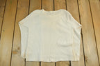 Vintage 1970s Northwest Territory Waffle Knit Long Sleeve Adult Medium