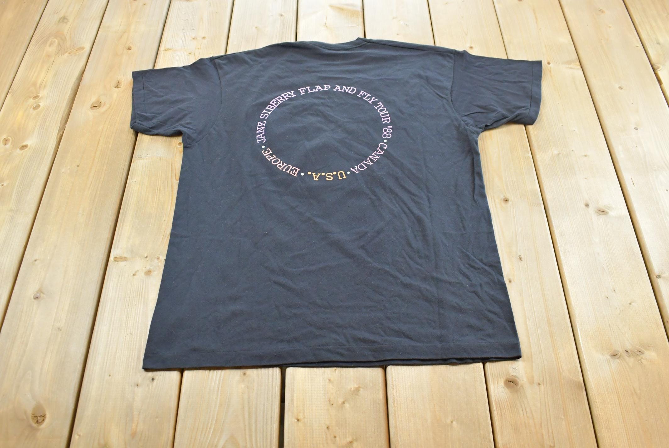 Vintage 1988 Jane Siberry Flap and Fly Tour Band T-shirt Men's M