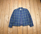 Vintage 1970s Pendleton 100% Wool Plaid Jacket