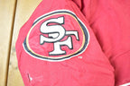Vintage 1990s San Francisco 49ers Pro Line Logo Authentic NFL Football Quarter Zip Pullover Jacket