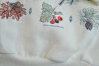 Vintage 1990s Cute Grandma Style Bird Print Crewneck Sweater Made In USA