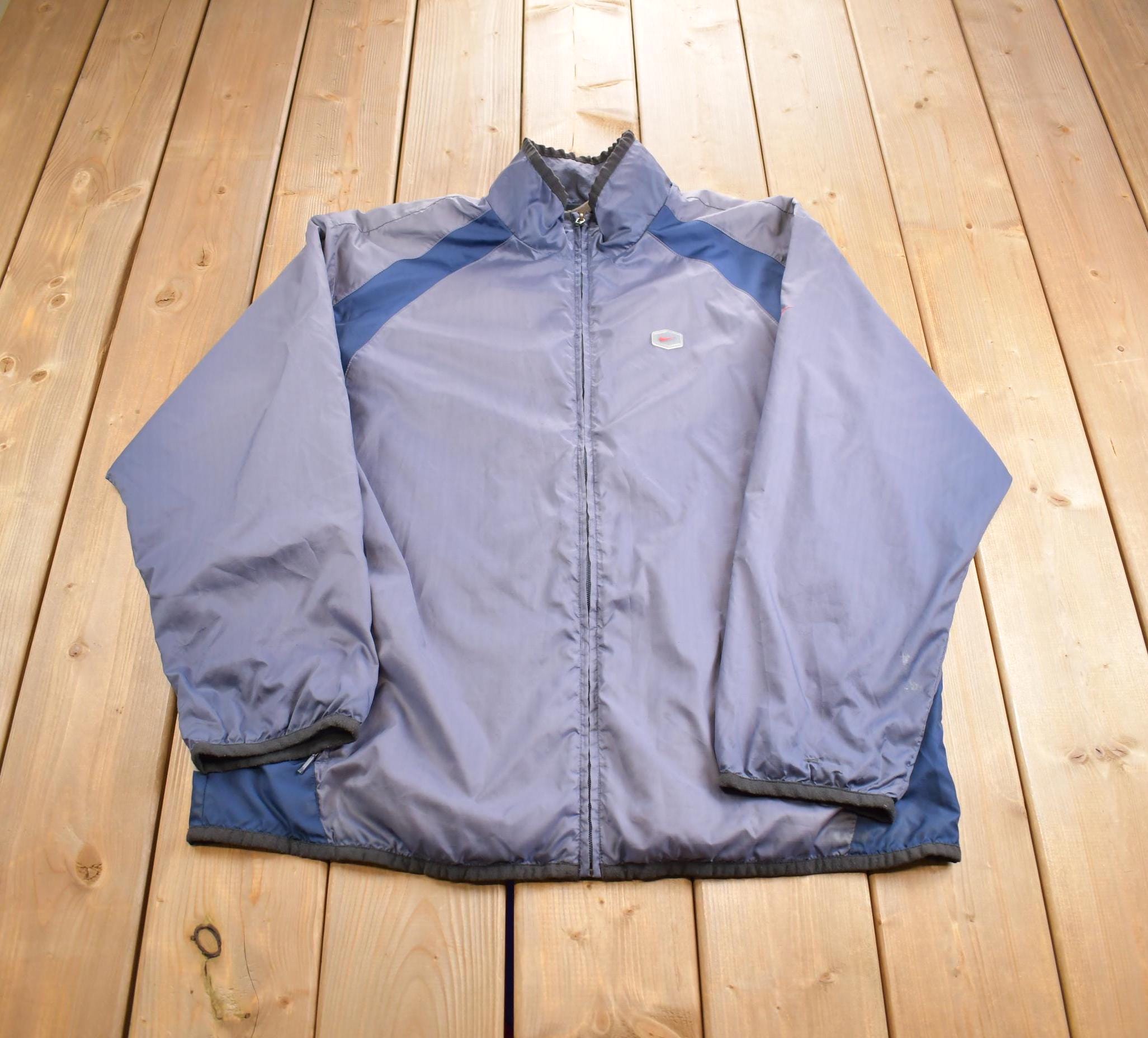 Vintage 2000s Nike Mini Swoosh Color Block Windbreaker Jacket