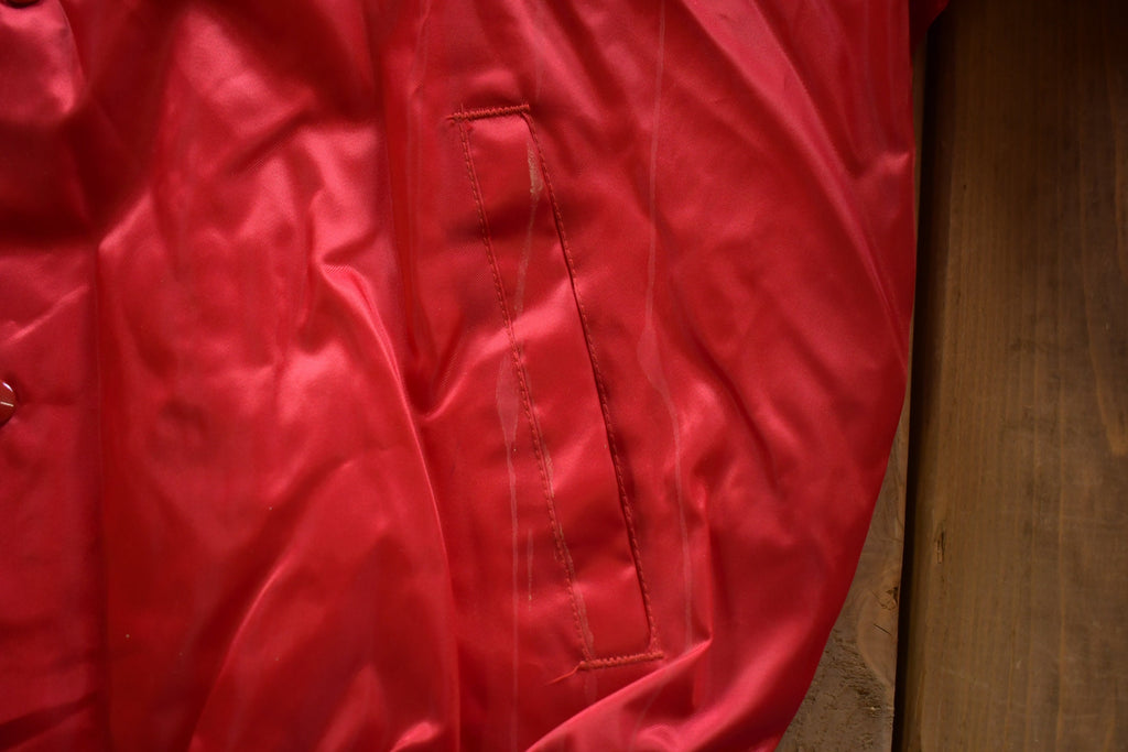 Vintage 1980s Bill Eliott Satin Racing Bomber