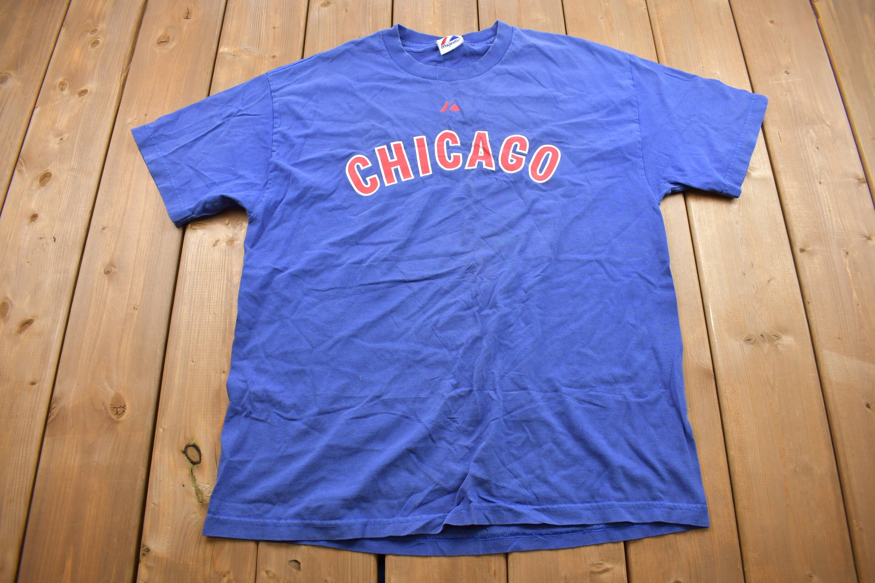 Vintage 1990s Majestic Chicago Cubs Sandberg T Shirt Jersey