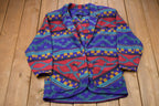Vintage 1980s Pasta Aztec Fleece Sweater