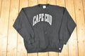 Vintage 1990s Cape Cod Logo 7 Graphic Print Crewneck Sweatshirt Men's L