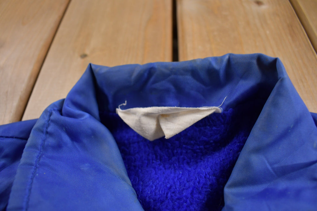 Vintage 1980s P.J.'s Bar Gratiot WI Fleece Lined Windbreaker Jacket