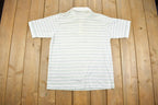 True Vintage 1980s Hyanni Sport Striped Quarter Button Up Shirt