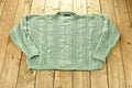 Vintage 1990s Eddie Bauer 3D Cable Knitted Women's Sweater  Vintage 90s Crewneck  Outdoor  Sweatshirt  Abstract Graphic