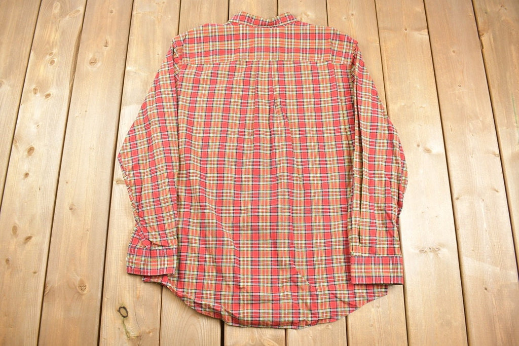 Vintage 1990s Covington Plaid Button Up Shirt