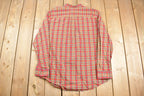 Vintage 1990s Covington Plaid Button Up Shirt