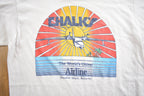 Vintage 1980s Chalice Worlds Oldest Airline Single Stitch Graphic T Shirt Made In USA