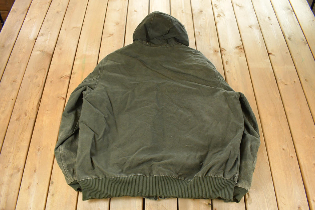 Vintage 1990s Carhartt Hooded Jacket Men's 3XL Tall