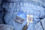 Vintage 1990s Port Embroidered Utah Denim Button Up Shirt