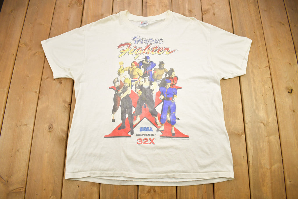 Vintage 1995 Virtua Fighter Sega Genesis Video Game Promo T-shirt