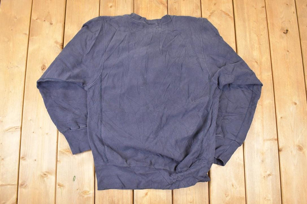 Vintage 1990s UPSALA Embroidered University Crewneck Sweater Mens S