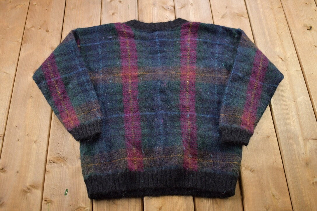 Vintage 1990s Christopher & Banks Mohair Knitted V-Neck Sweater